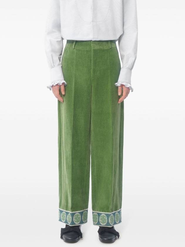 Valentino Trousers Green - VALENTINO - BALAAN 3