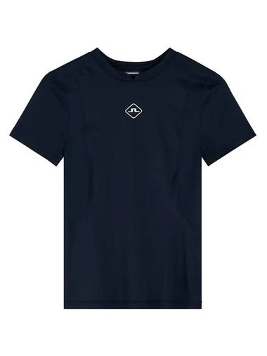 Marsha Logo Short Sleeve T-Shirt Navy - J.LINDEBERG - BALAAN 1