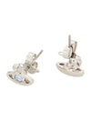 Nano Solitaire Crystal Earrings Silver - VIVIENNE WESTWOOD - BALAAN 4