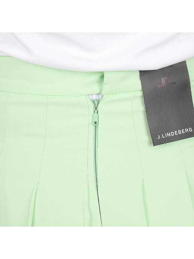 Women's Naomi Pleated Skirt Green - J.LINDEBERG - BALAAN 10