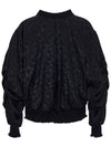 Moon RIVERSIBLE JAQUARD JUMPER BK reversible jacquard black - TIBAEG - BALAAN 9