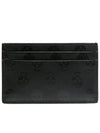 Skull Leather Card Wallet Black - ALEXANDER MCQUEEN - BALAAN 3