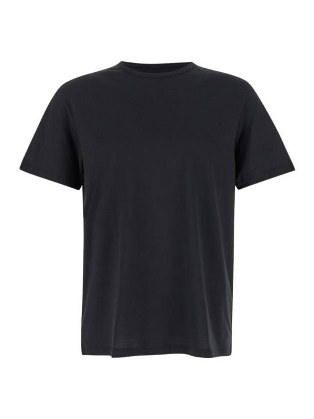 Precise Luxe Cotton Jersey Short Sleeve T-Shirt Black - THEORY - BALAAN 2