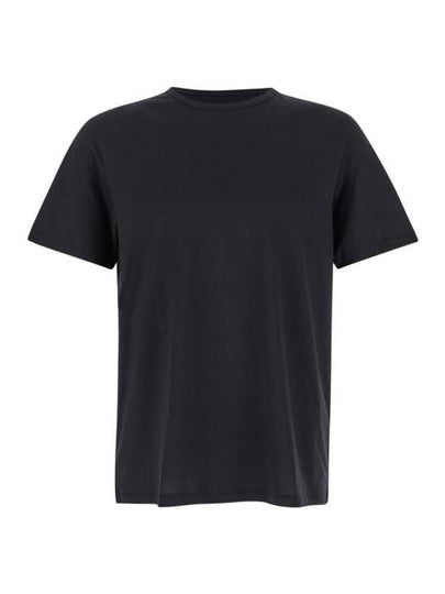 Precise Luxe Cotton Jersey Short Sleeve T-Shirt Black - THEORY - BALAAN 2