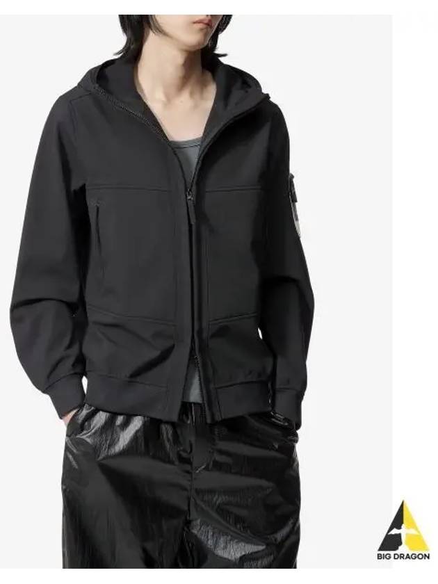 Technology Recycled Polyester Hooded Jacket Black - STONE ISLAND - BALAAN 2