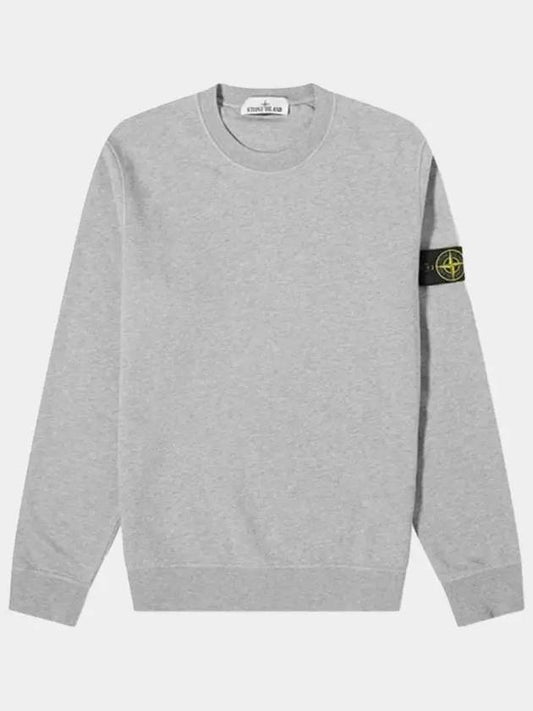 Wappen Patch Garment Dyed Sweatshirt Grey - STONE ISLAND - BALAAN 2