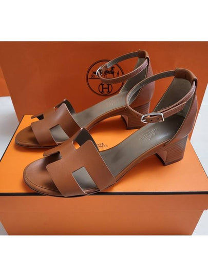 Encens 50 Strap Sandals Natural Camel - HERMES - BALAAN 2