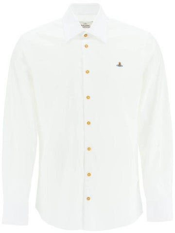 long sleeve shirt 2401000JW009QBS WHITE - VIVIENNE WESTWOOD - BALAAN 1