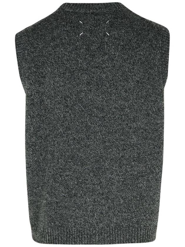 Maison Margiela Grey Wool Vest - MAISON MARGIELA - BALAAN 3