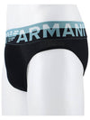 Men's Megalogo Organic Cotton Panties Black - EMPORIO ARMANI - BALAAN 4