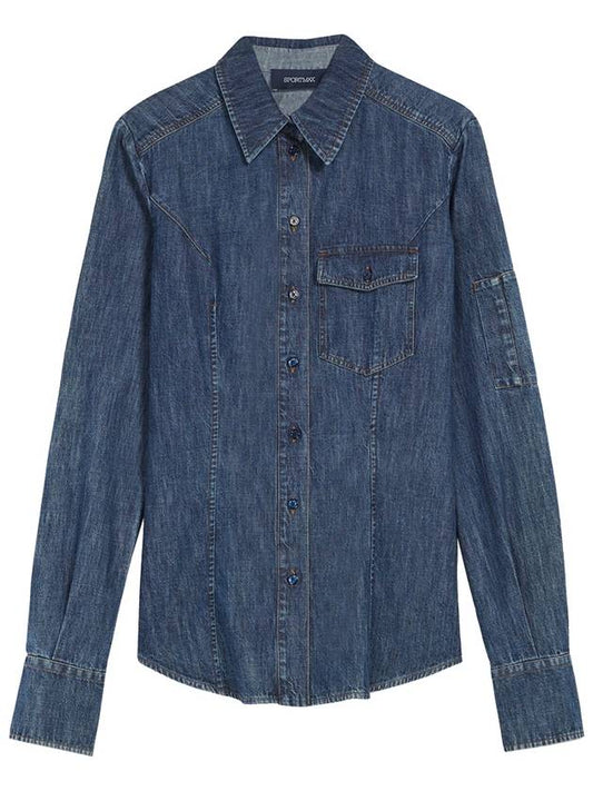 SPORT Rieti Denim Shirt RIETI 007 SCURO USED MXC043 - MAX MARA SPORTMAX - BALAAN 1