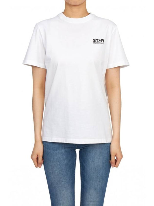 Star Logo Short Sleeve T-Shirt White - GOLDEN GOOSE - BALAAN 2