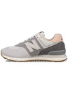 574 Lace Up Low Top Sneakers Grey - NEW BALANCE - BALAAN 2