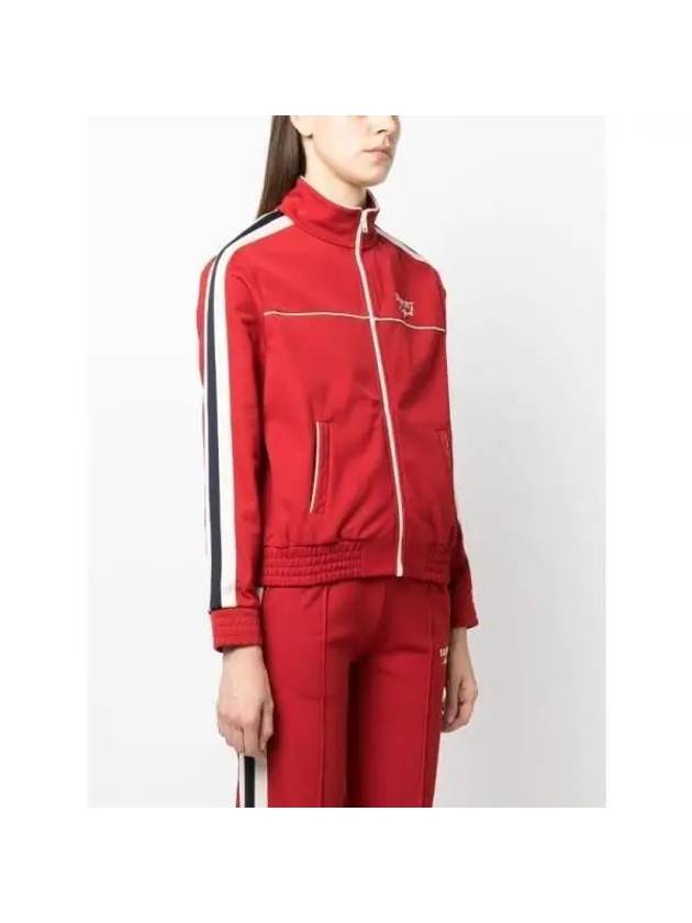 SPORTY RICH stripe detail zip up track jacket JA891RY RUBYWHITE - ETC - BALAAN 2