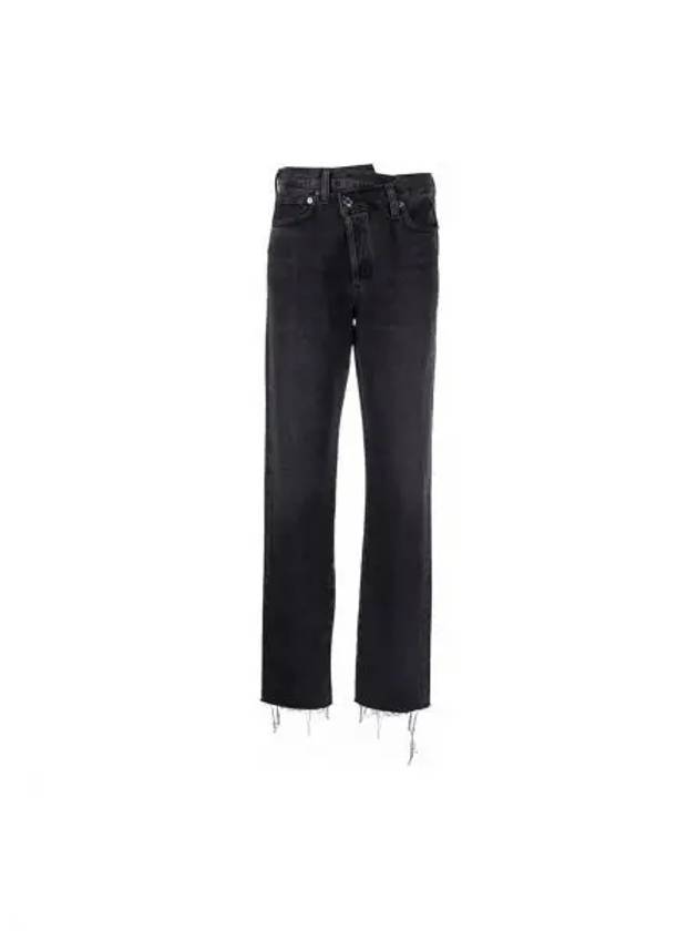 Crisscross Straight Jeans Black - AGOLDE - BALAAN 2