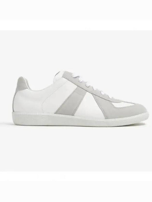 Men's Replica Leather Suede Low Top Sneakers White - MAISON MARGIELA - BALAAN 2