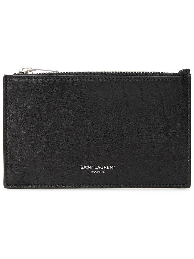 Cassandre Envelope Strap Leather Cross Bag Black - SAINT LAURENT - BALAAN 11