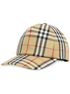 logo applique vintage check ball cap beige - BURBERRY - BALAAN 2