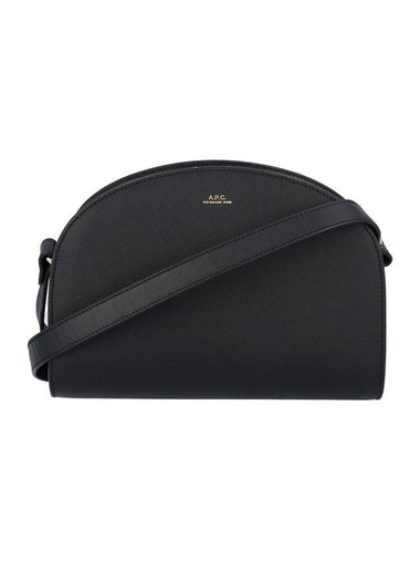 Women's Demil Lune Half Moon Shoulder Cross Bag Black - A.P.C. - BALAAN 1