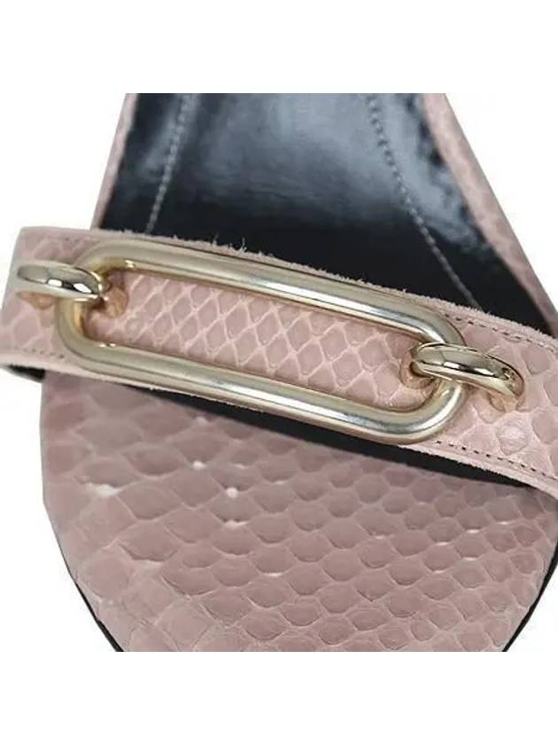 Pink python leather women s sandals shoes No 245 250 - BALENCIAGA - BALAAN 4