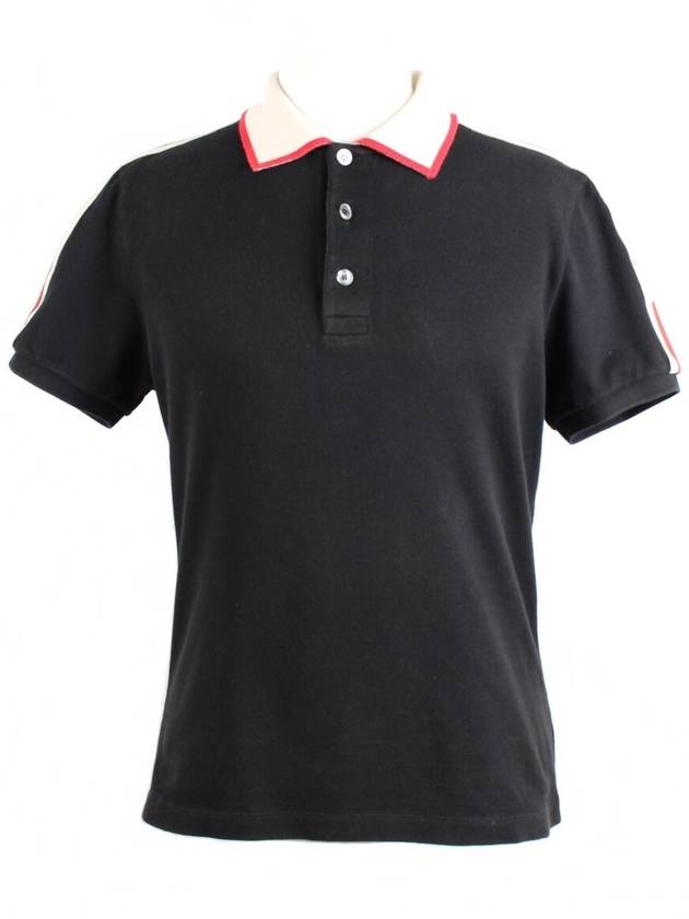 Striped Cotton Polo S - GUCCI - BALAAN 1