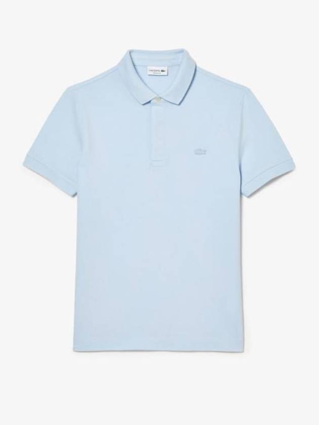 Men's Paris Regular Fit Stretch Cotton Pique Short Sleeve Polo Shirt Light Blue - LACOSTE - BALAAN 2