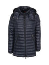 Women's Menthe Hooded Goose Down Lightweight Padding Navy - MONCLER - BALAAN 2