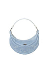 Western Hobo Shoulder Bag Sky Blue Cracked - COTESSI - BALAAN 2