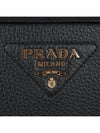 Logo Odette Leather Mini Shoulder Bag Black - PRADA - BALAAN 8