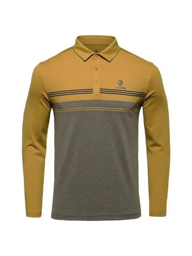 BLACKYAK Men s striped polo tee YO - BLACKBROWN - BALAAN 1