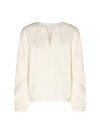 Arseine Linen Wool Blend Shirt Ivory - LORO PIANA - BALAAN 1