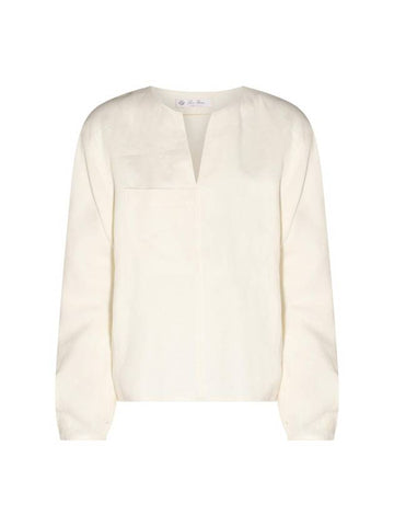 23 fw White Linen Wool Blend Arseine Shirt FAN26331230 B0480474046 - LORO PIANA - BALAAN 1