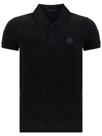 Logo patch short sleeve collar - MONCLER - BALAAN 1