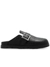 Leather Slippers Men s Black - MCM - BALAAN 1