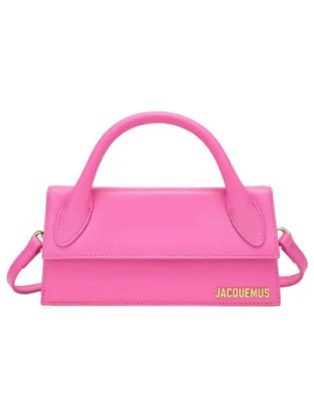 Jacquemus Le Chiquito Long Tote Bag Neon Pink Handbag - JACQUEMUS - BALAAN 1