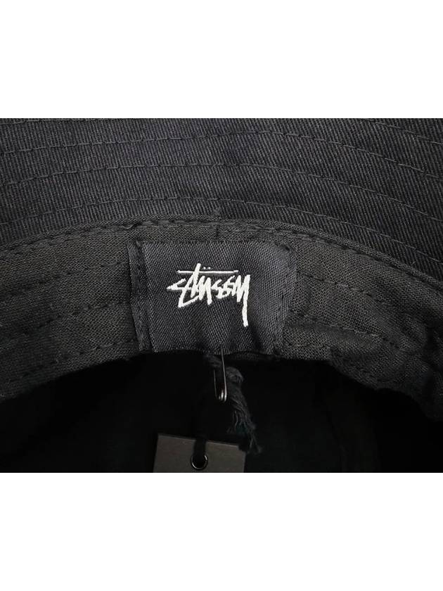 SS Link Cotton Bucket Hat Black - STUSSY - BALAAN 8