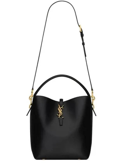 Le 37 Leather Bucket Bag Black - SAINT LAURENT - BALAAN 2