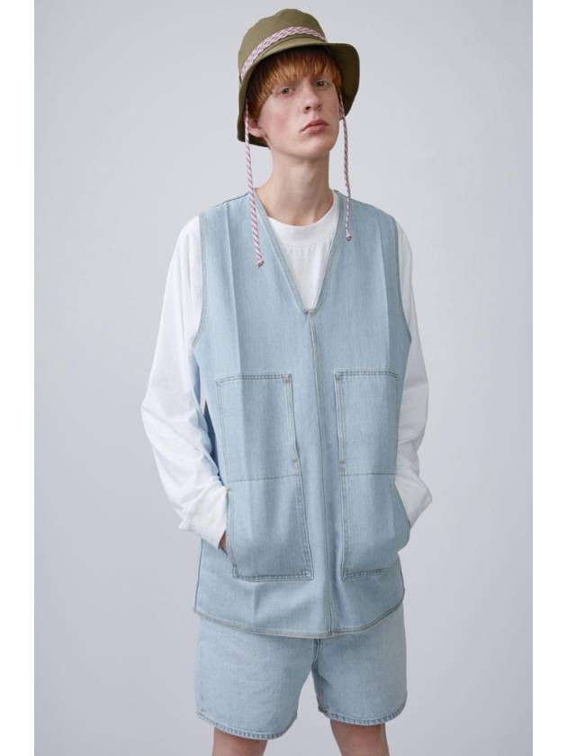 Blue Leaf light Vintage vest - ACNE STUDIOS - BALAAN 7