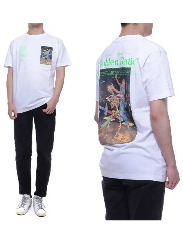 Men's Pascal Painting Slim Short Sleeve T-Shirt White - OFF WHITE - BALAAN 2