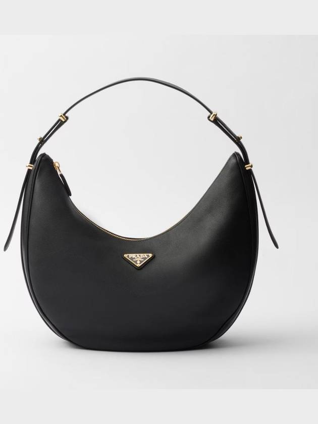 Large Leather Shoulder Bag Black - PRADA - BALAAN 2