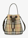 Archive Beige Military Mini Check Bucket Bag 81004881 - BURBERRY - BALAAN 2