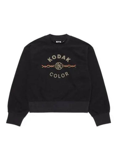 KODAK Kodacolor Graphic Terry Sweatshirt Women BLACK - KODO - BALAAN 1