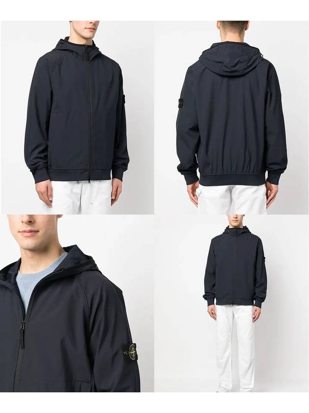 Soft Shell Technology Wappen Patch Track Jacket Navy - STONE ISLAND - BALAAN 3