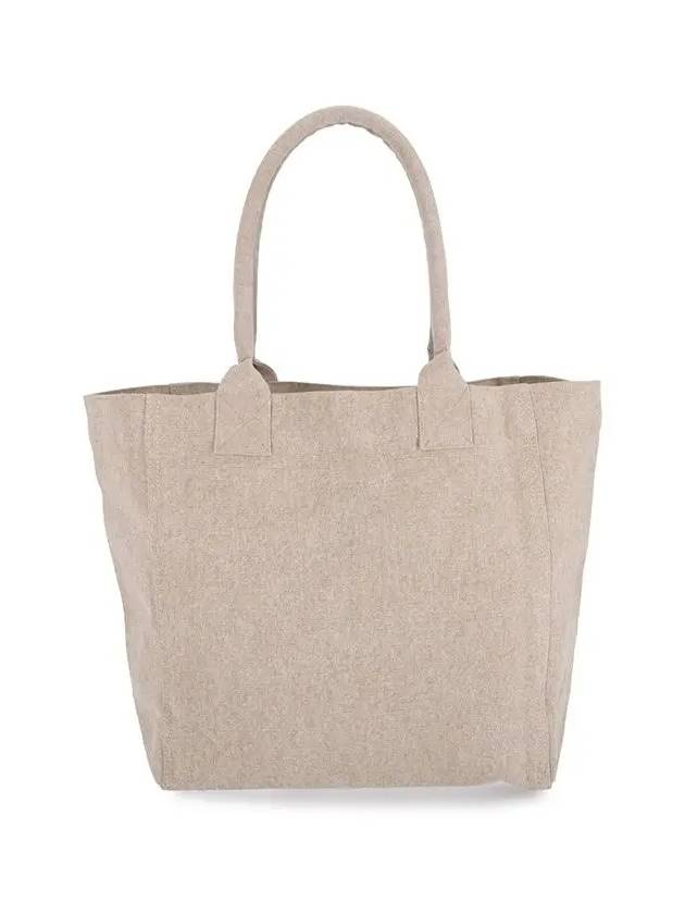 Yenky Embroidered Logo Shopper Tote Bag Beige - ISABEL MARANT - BALAAN 3