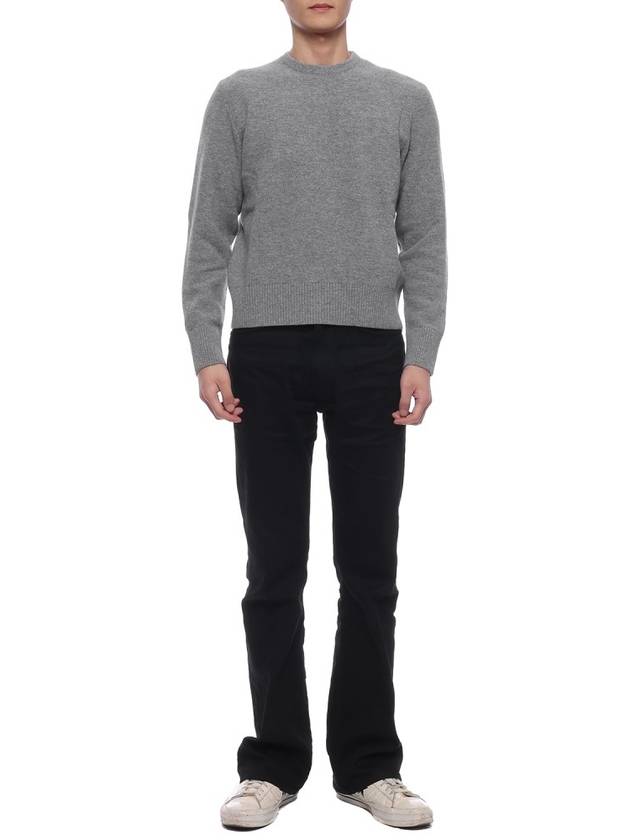 Arm Band Merino Wool Pique Knit Top Grey - THOM BROWNE - BALAAN 4