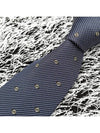 GG Interlocking Logo Silk Tie Black Navy - GUCCI - BALAAN 5