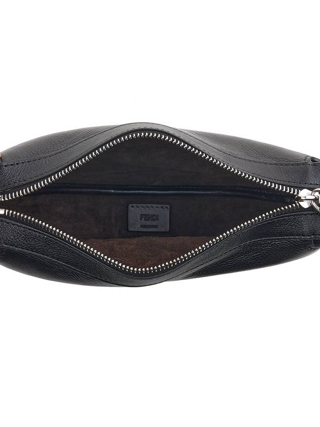 Simply Mini Leather Shoulder Bag Black - FENDI - BALAAN 11