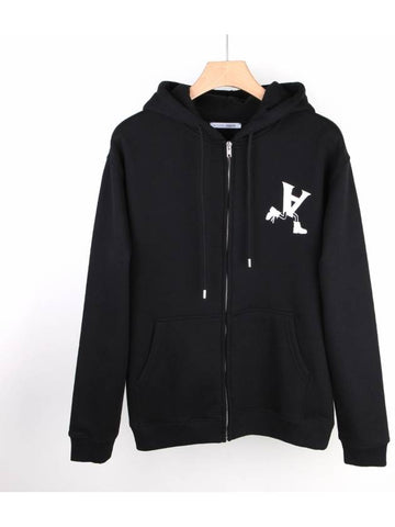 A logo hooded zipup black AVUSW0003 001 - 1017 ALYX 9SM - BALAAN 1