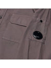 Organic Gabardine Buttoned Lens Long Slevee Shirt Purple - CP COMPANY - BALAAN 6