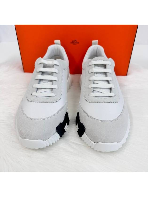 Bouncing Men s Sneakers Leather White H221898ZH - HERMES - BALAAN 4